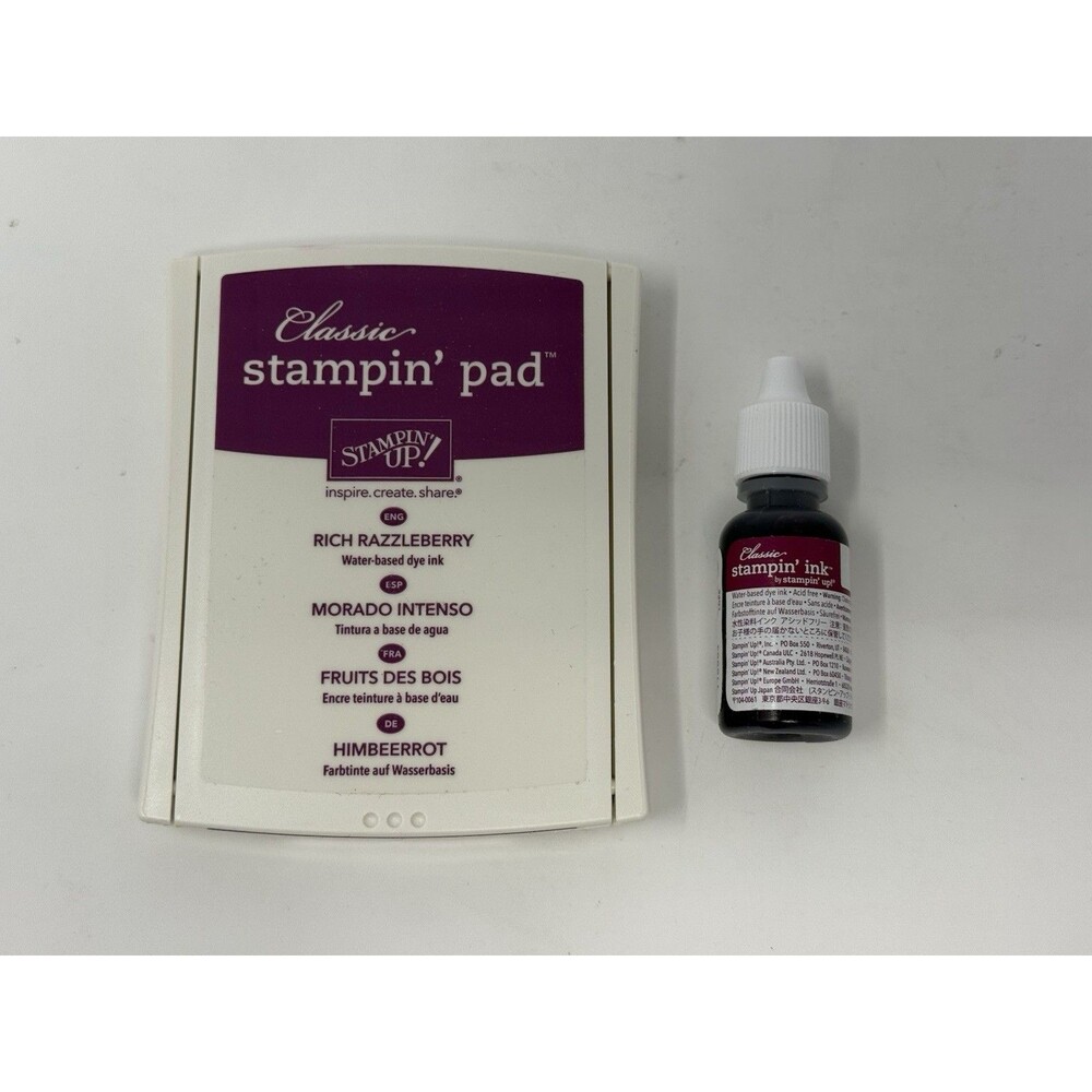 Stampin Up Classic Stampin Pad Rich Razzleberry Ink Pad Refill
